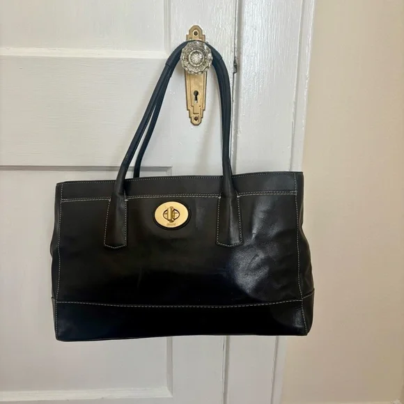 Coach Madison Large Black Tote 12477 - Picture 1 of 2